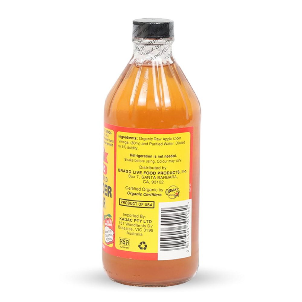 Bragg Organic Apple cider Vinegar 473 ml - Image 3