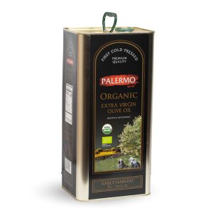 Palermo Organic Extra Virgin Olive Oil Tin 5 Liter